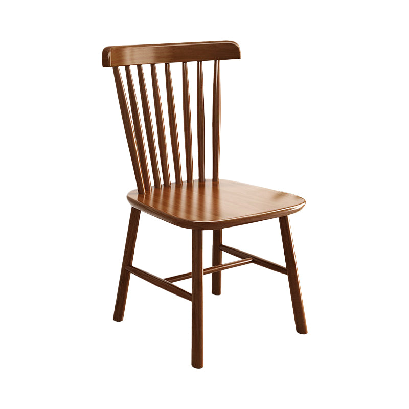 Solid Wood Dining Chair Industrial Style Windsor Back Side Chair