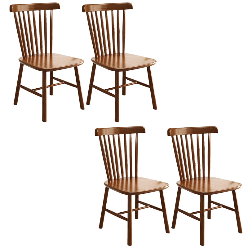 Solid Wood Dining Chair Industrial Style Windsor Back Side Chair