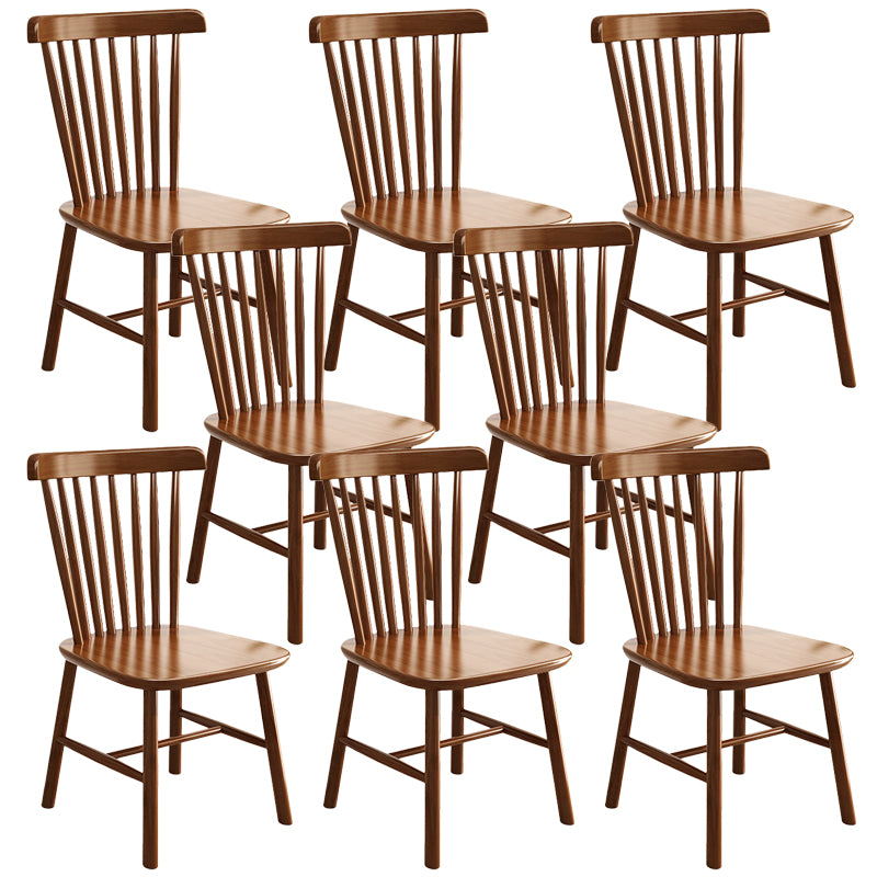 Solid Wood Dining Chair Industrial Style Windsor Back Side Chair
