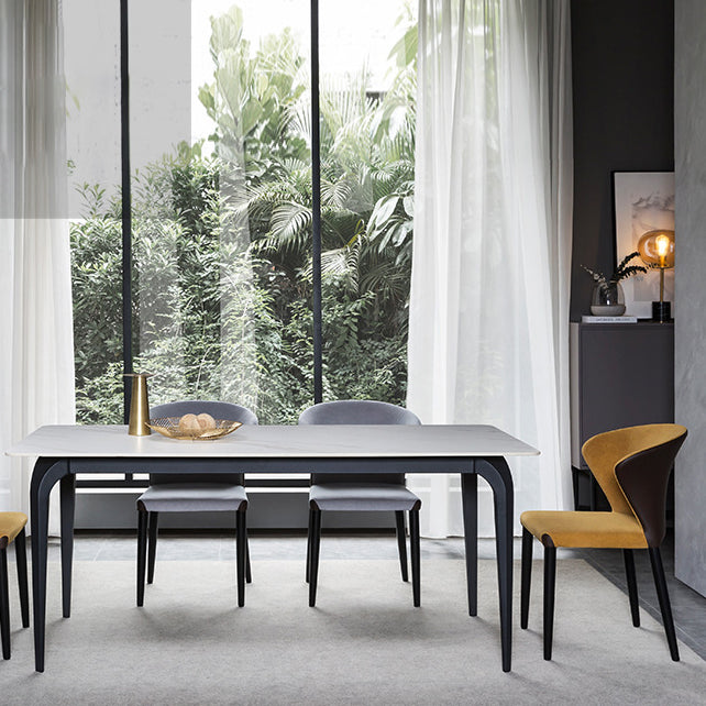 Upholstered Dining Chairs Wingback Chairs with Solid Wood Base