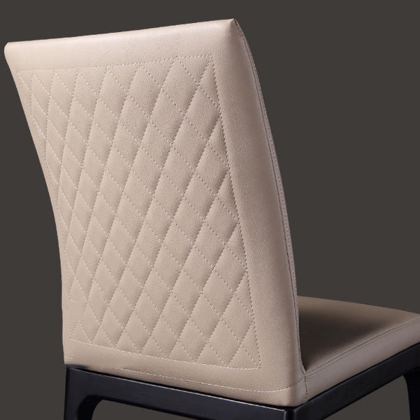 Contemporary Dining Chairs Upholstered Chairs with Wood Base