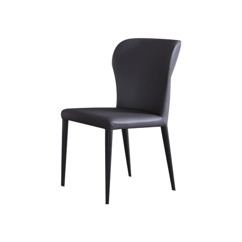 Faux Leather Kitchen Dining Chairs Wingback Parsons Dining Chairs