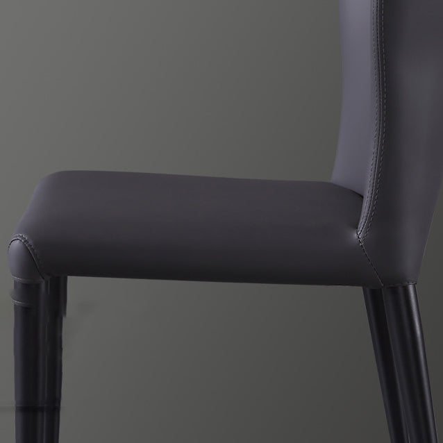 Faux Leather Kitchen Dining Chairs Wingback Parsons Dining Chairs