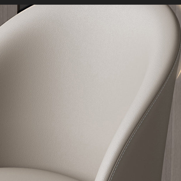 Faux Leather Kitchen Dining Chairs Contemporary Chairs with Black Metal Legs