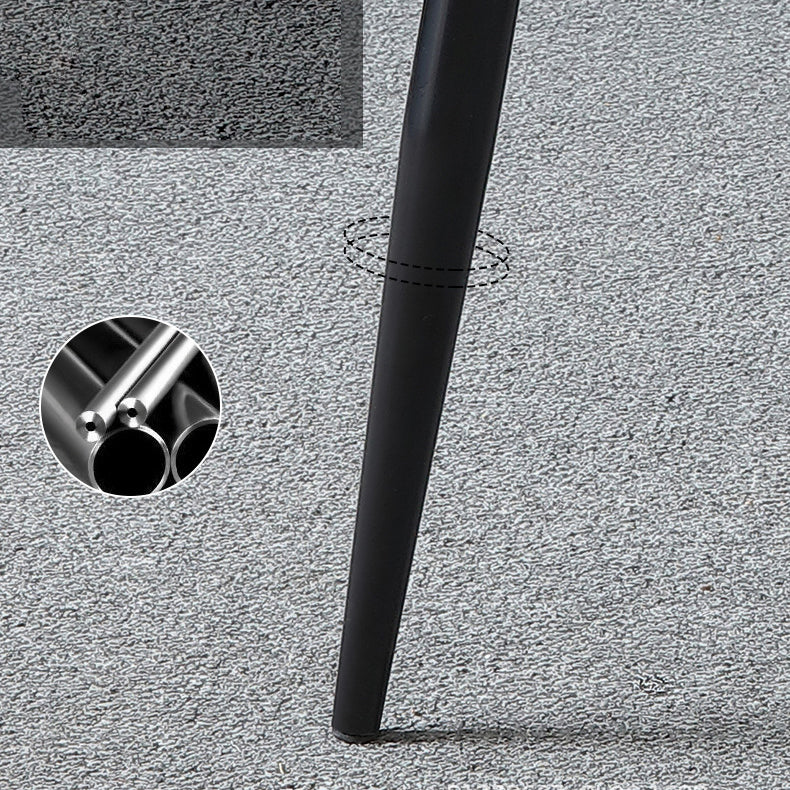 Faux Leather Dining Chairs Contemporary Chairs with Metal Legs