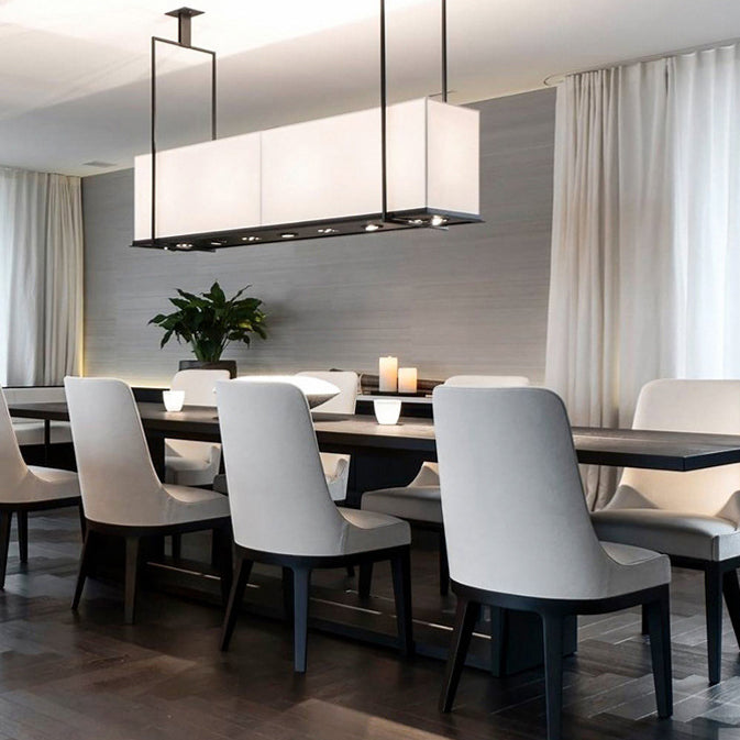 Contemporary Dining Chairs Upholstered Chairs with Solid Wood Base