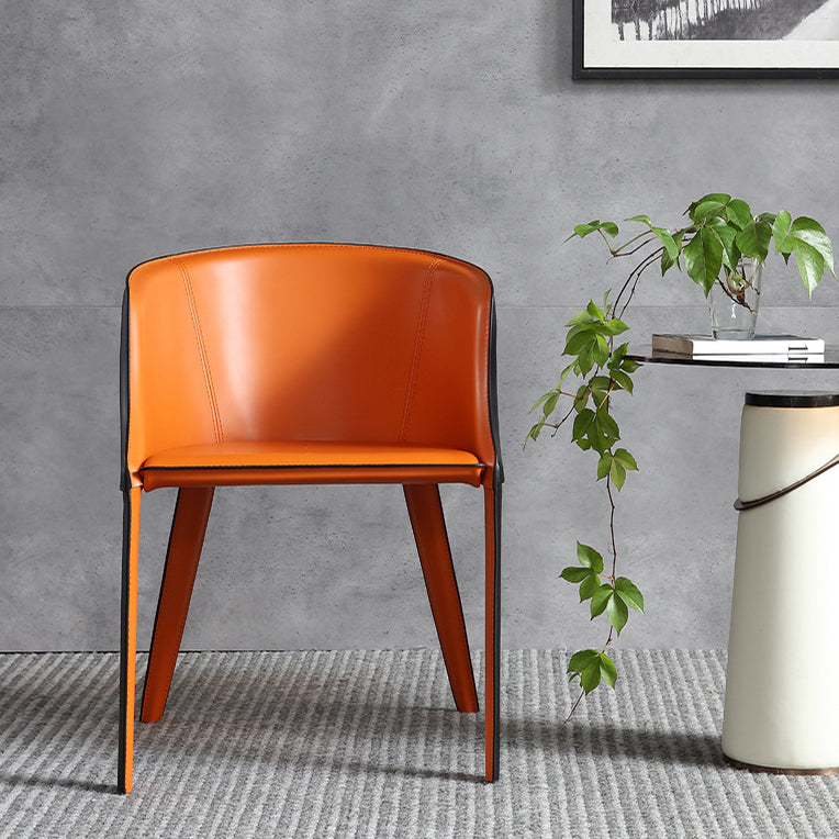 Faux Leather Kitchen Dining Side Chairs Contemporary Metal Side Chairs