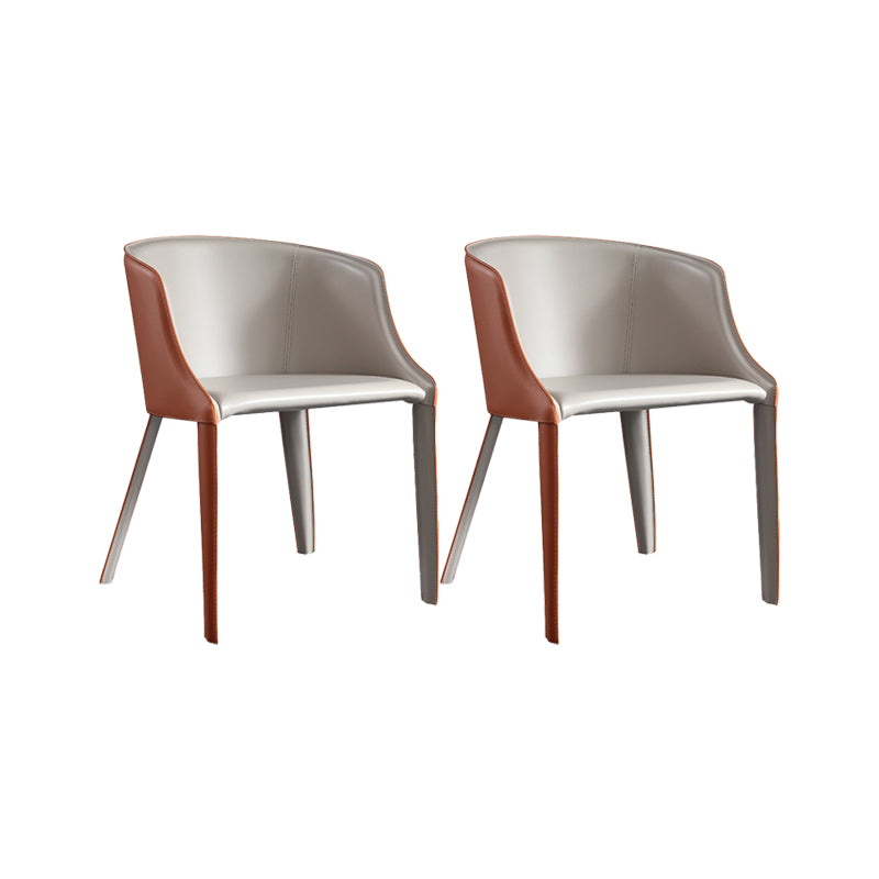 Faux Leather Kitchen Dining Side Chairs Contemporary Metal Side Chairs