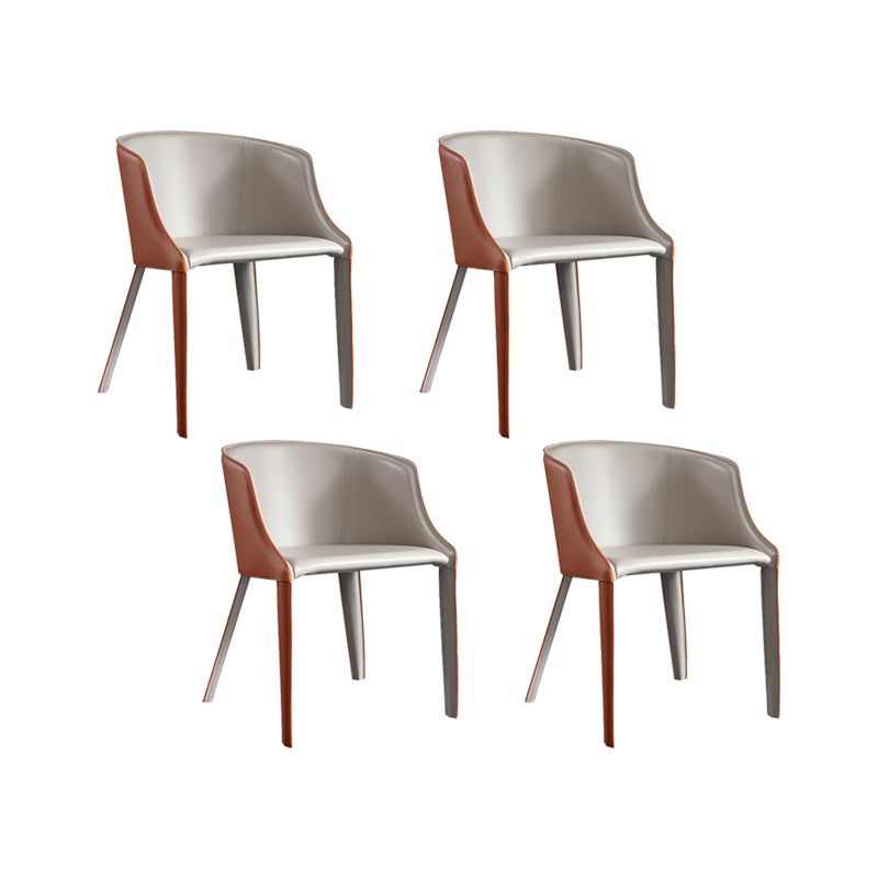 Faux Leather Kitchen Dining Side Chairs Contemporary Metal Side Chairs