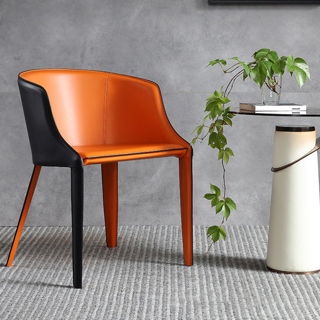 Faux Leather Kitchen Dining Side Chairs Contemporary Metal Side Chairs