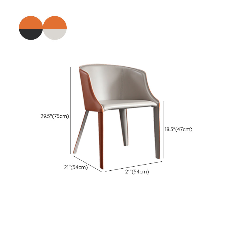 Faux Leather Kitchen Dining Side Chairs Contemporary Metal Side Chairs