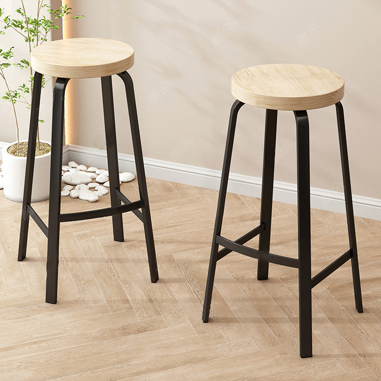 Modern Stackable Counter Height Stools Backless Bar Stools for Restaurant