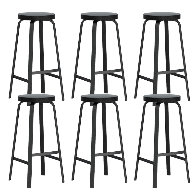 Modern Stackable Counter Height Stools Backless Bar Stools for Restaurant