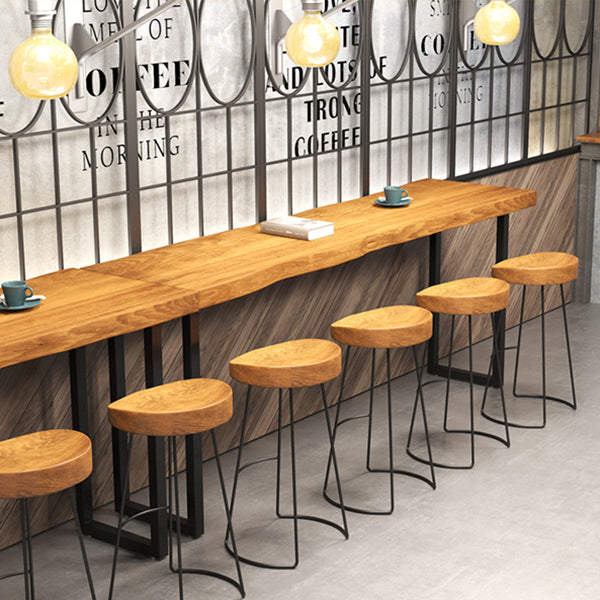 Industrial Pub Dining Set Rectangular 1/5 Pieces Counter Height Set