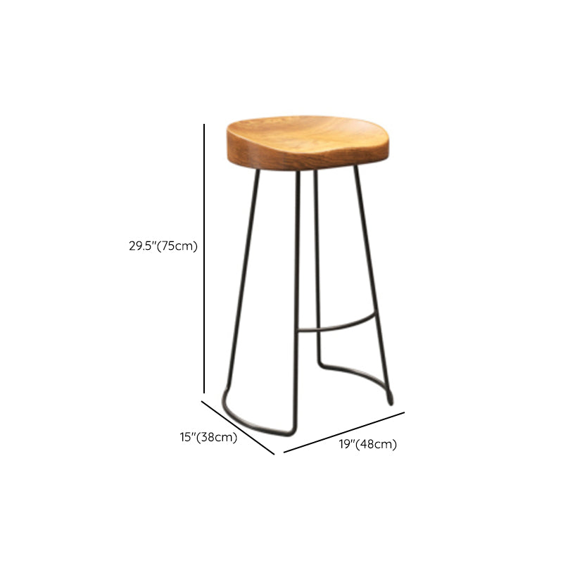 Industrial Bar Table Set 1/2/7 Pcs Solid Wood and Metal Bar Table and Stools