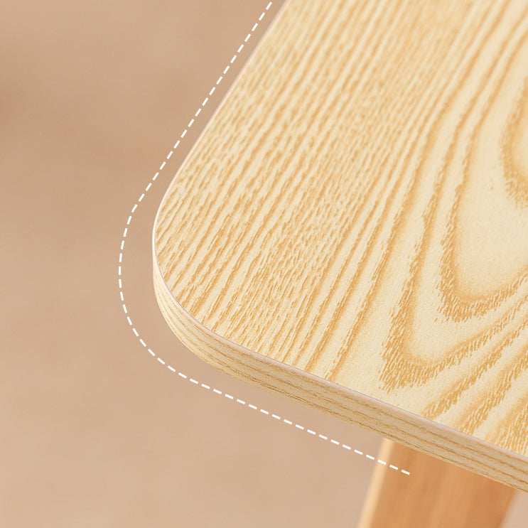 Modern Style Bistro Bar Table Rectangle Solid Wood Bar Table with Footrest