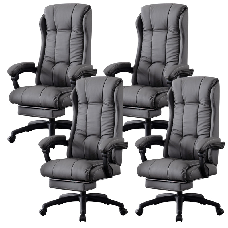 Modern Style Office Chair Upholstered Armrests Task Chair for Office