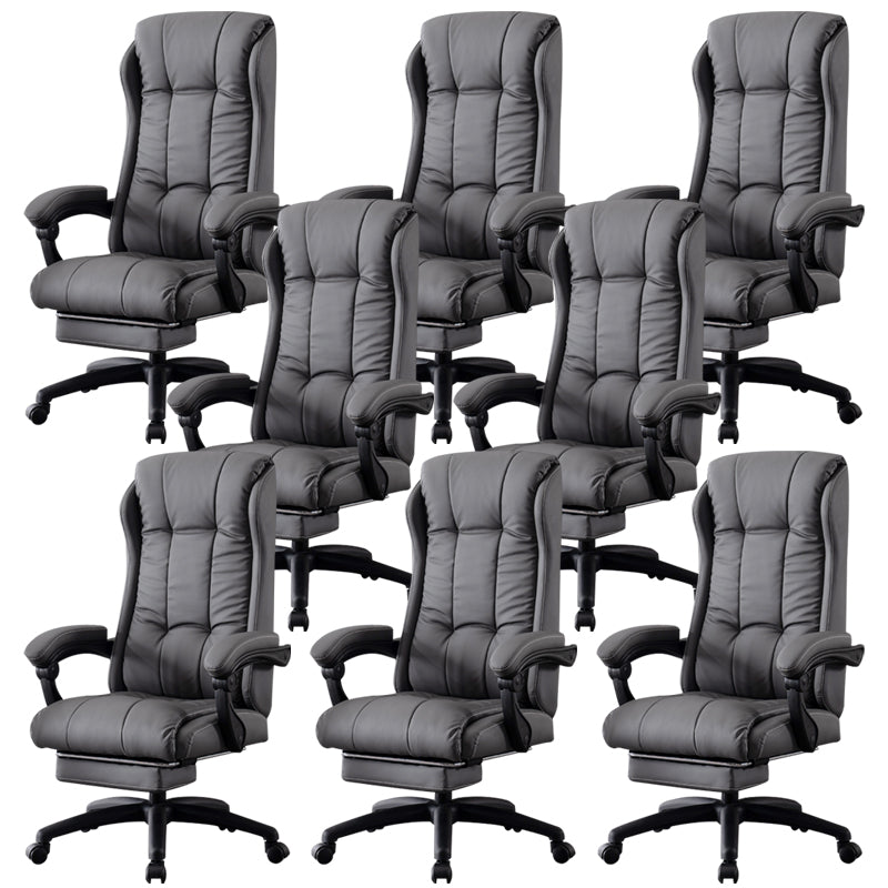 Modern Style Office Chair Upholstered Armrests Task Chair for Office