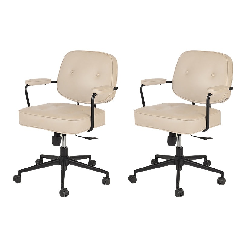 Contemporary Arms Included Task Chair Adjustable Seat Height Desk Chair for Office