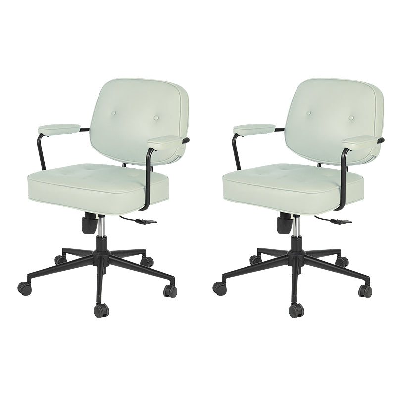 Contemporary Arms Included Task Chair Adjustable Seat Height Desk Chair for Office