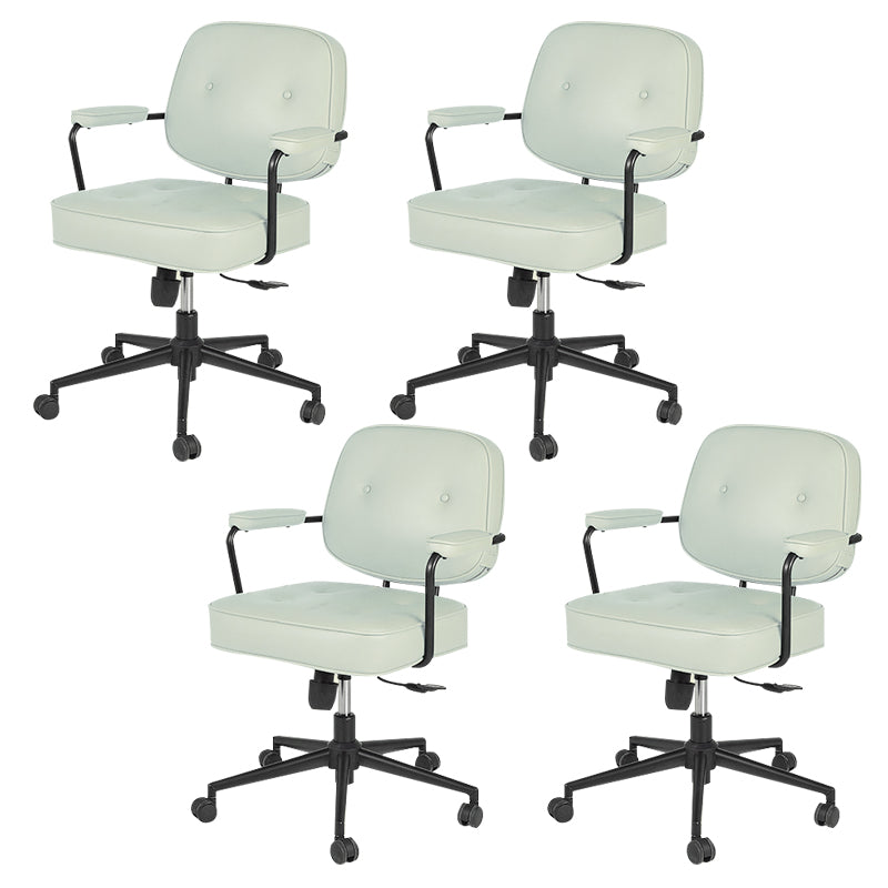 Contemporary Arms Included Task Chair Adjustable Seat Height Desk Chair for Office