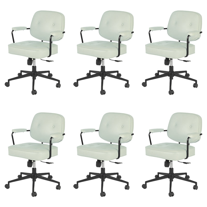 Contemporary Arms Included Task Chair Adjustable Seat Height Desk Chair for Office