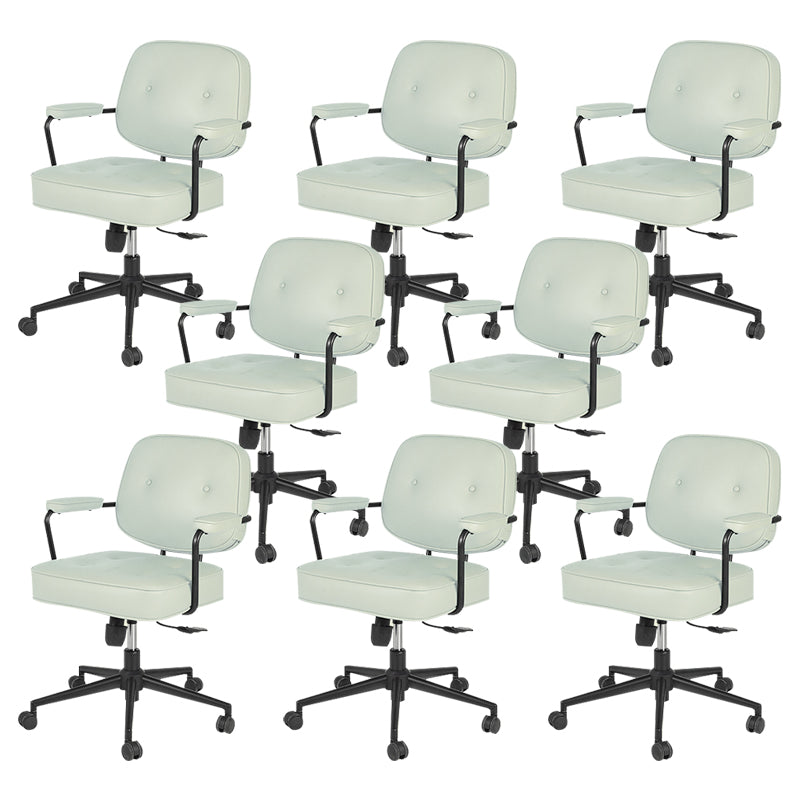 Contemporary Arms Included Task Chair Adjustable Seat Height Desk Chair for Office