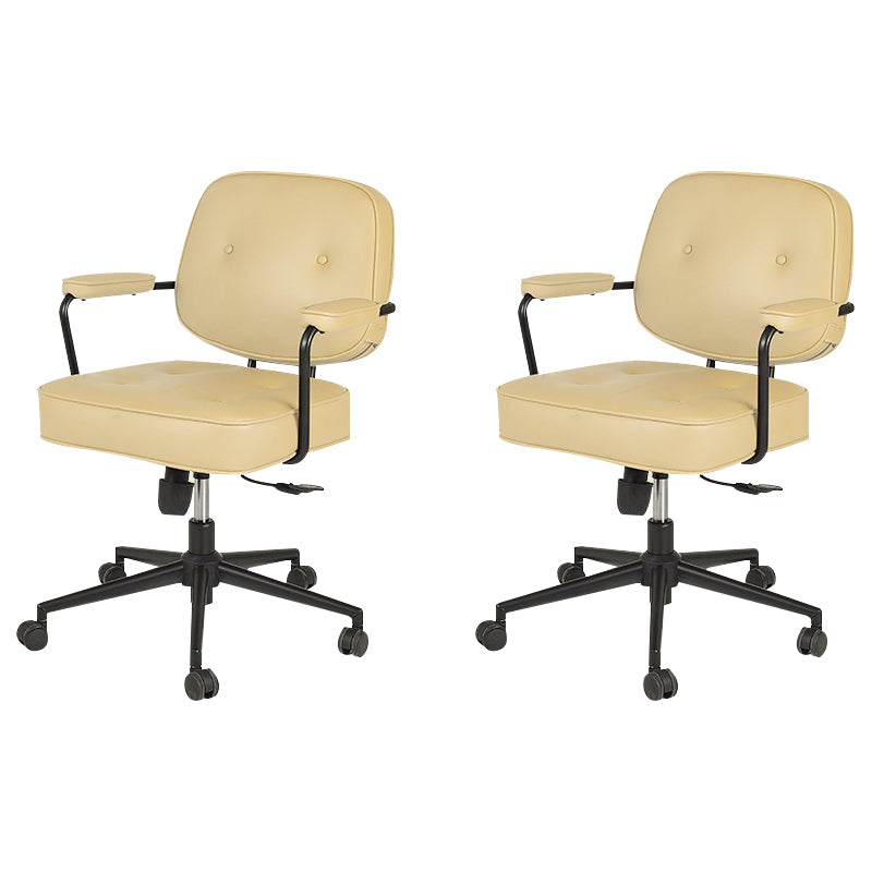 Contemporary Arms Included Task Chair Adjustable Seat Height Desk Chair for Office