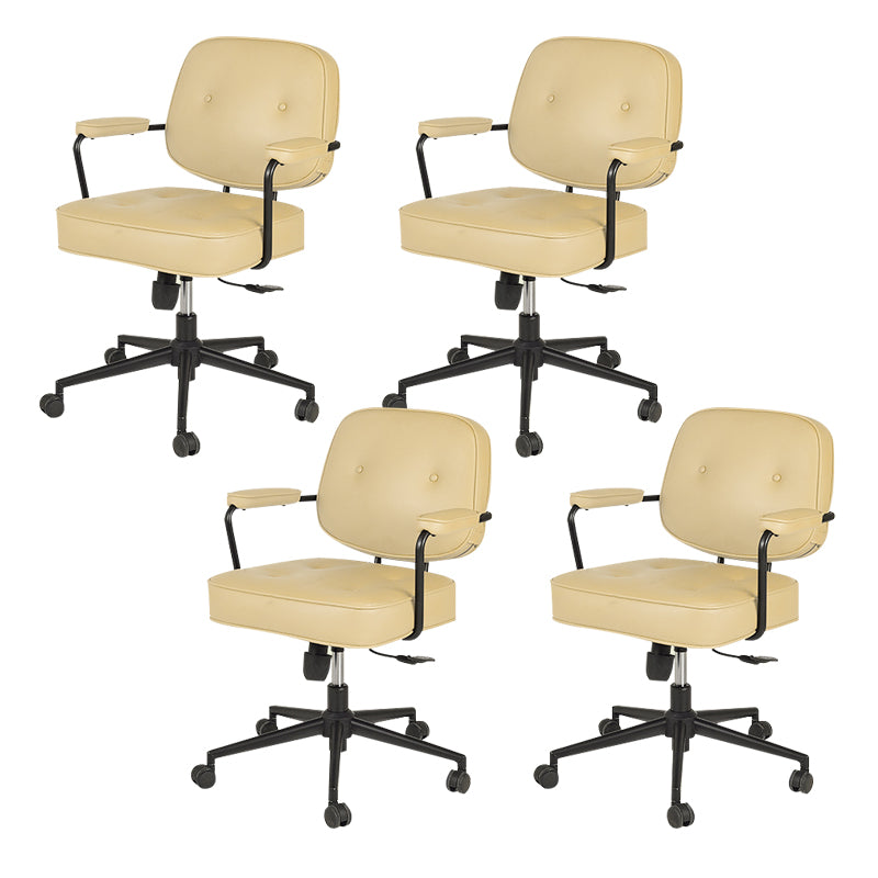 Contemporary Arms Included Task Chair Adjustable Seat Height Desk Chair for Office