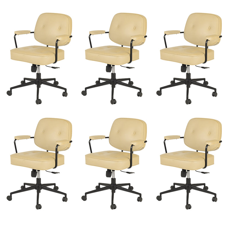 Contemporary Arms Included Task Chair Adjustable Seat Height Desk Chair for Office