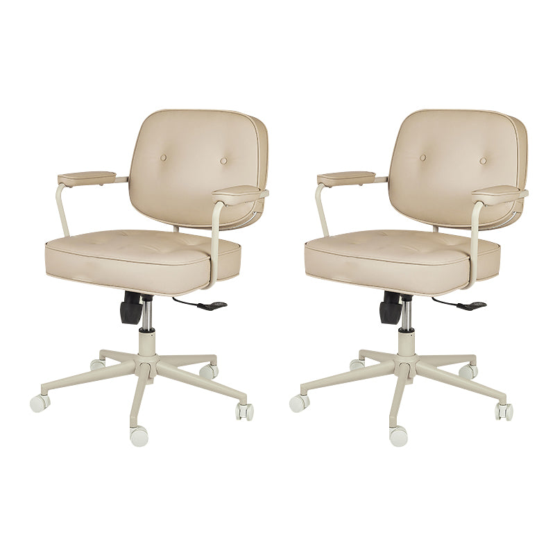 Contemporary Arms Included Task Chair Adjustable Seat Height Desk Chair for Office