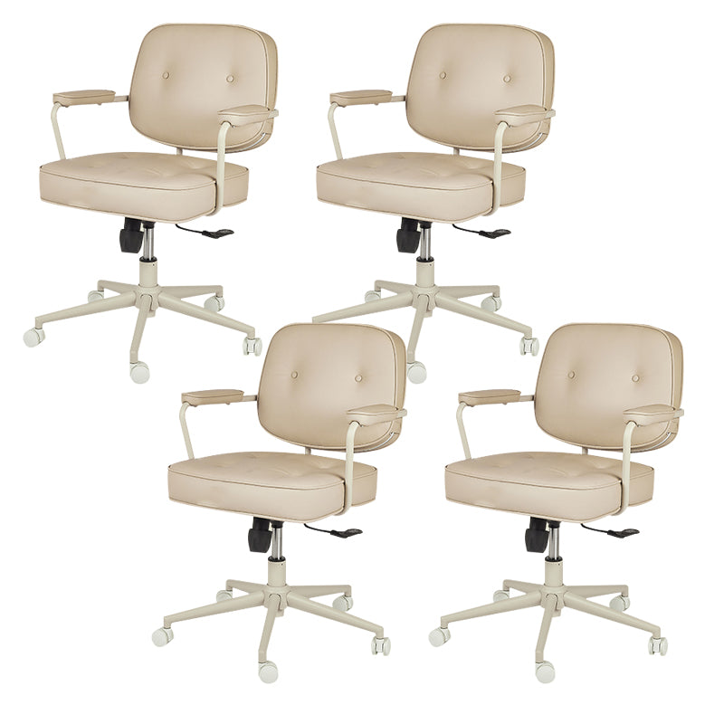 Contemporary Arms Included Task Chair Adjustable Seat Height Desk Chair for Office