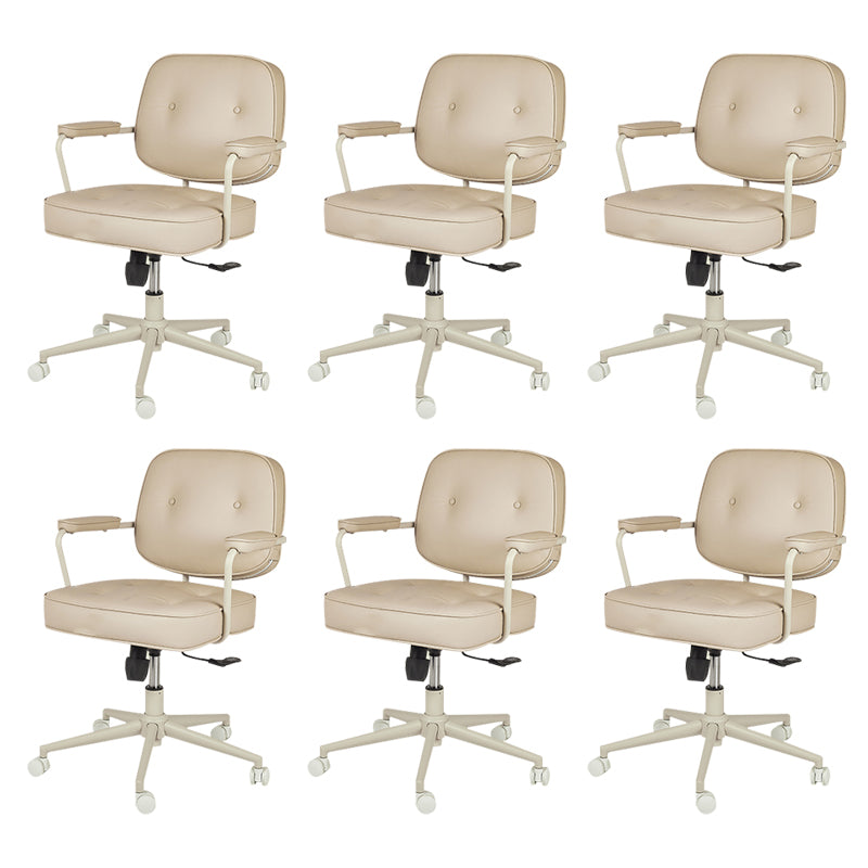 Contemporary Arms Included Task Chair Adjustable Seat Height Desk Chair for Office