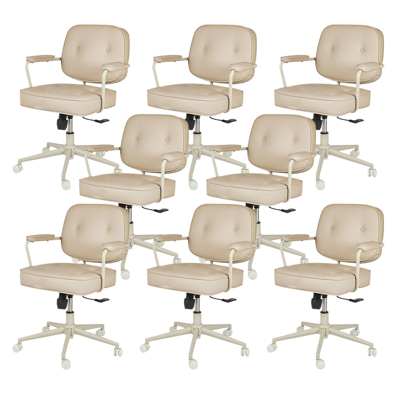 Contemporary Arms Included Task Chair Adjustable Seat Height Desk Chair for Office