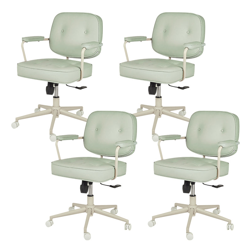 Contemporary Arms Included Task Chair Adjustable Seat Height Desk Chair for Office