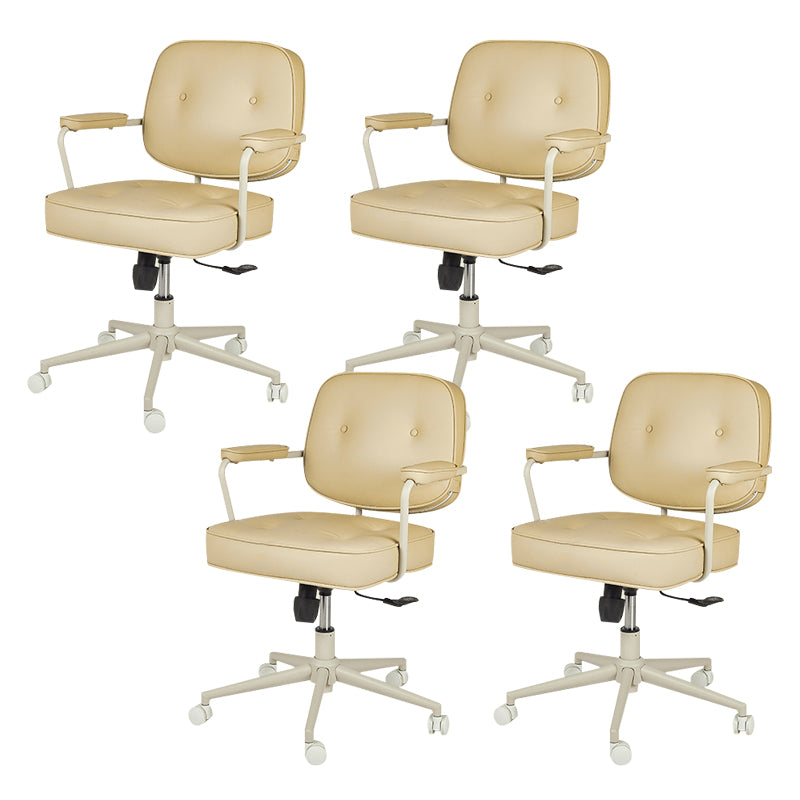 Contemporary Arms Included Task Chair Adjustable Seat Height Desk Chair for Office