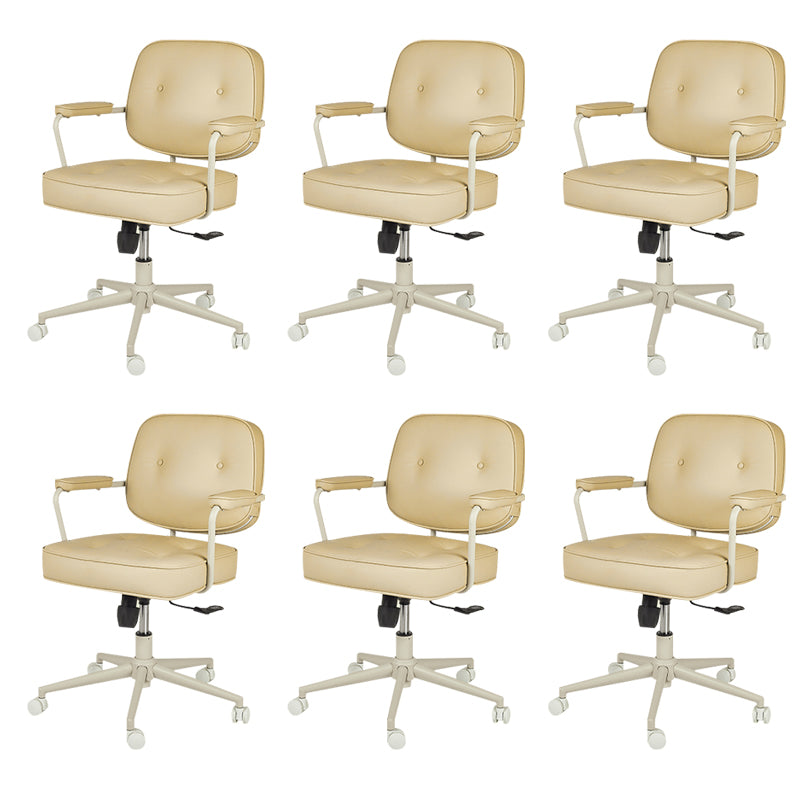 Contemporary Arms Included Task Chair Adjustable Seat Height Desk Chair for Office