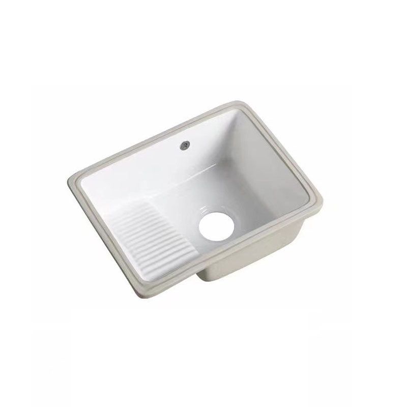 Modern Bathroom Sink Porcelain Bathroom Sink with Rectangular Shape(Not Included Faucets)