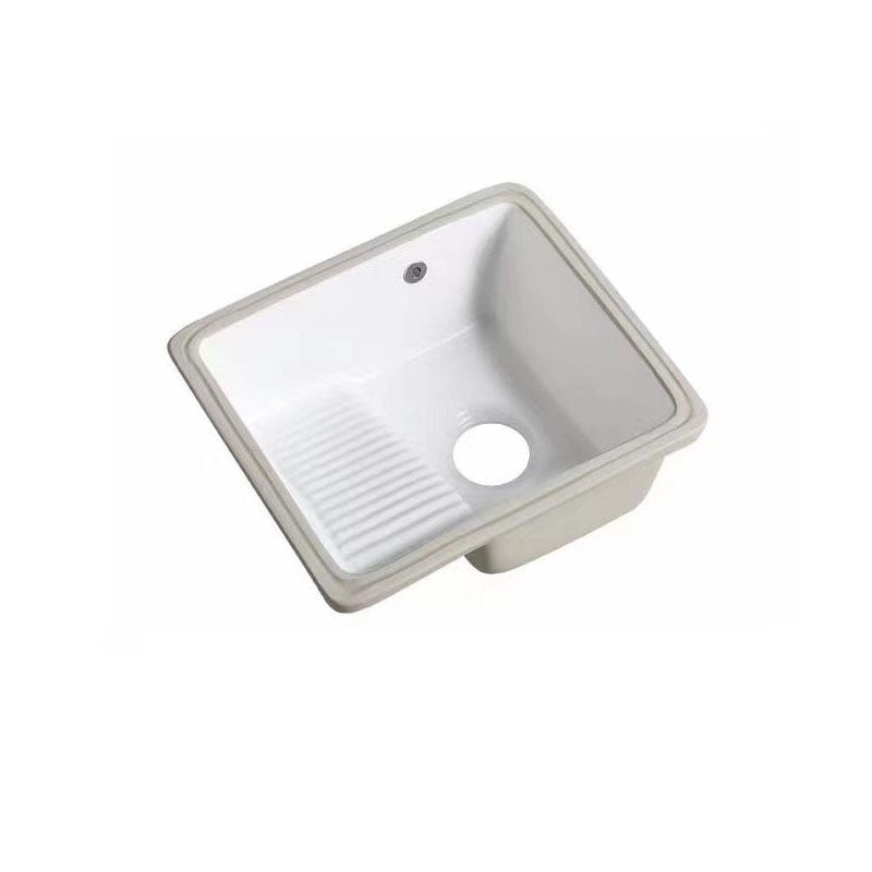 Modern Bathroom Sink Porcelain Bathroom Sink with Rectangular Shape(Not Included Faucets)