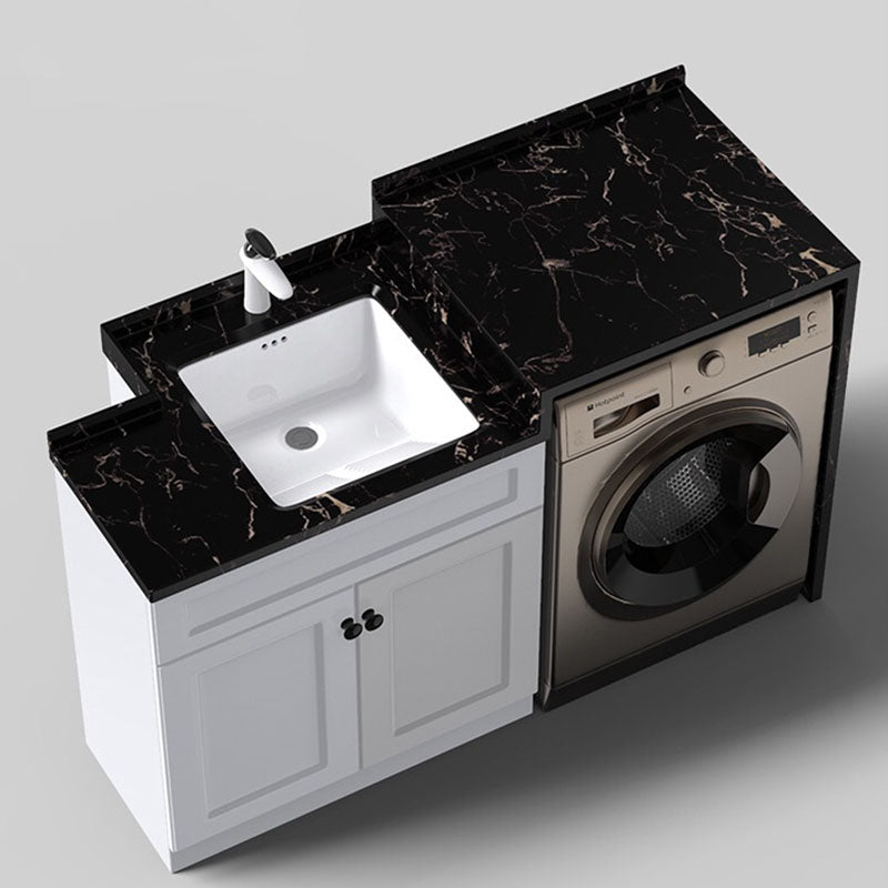 Modern Bathroom Sink Porcelain Bathroom Sink with Rectangular Shape(Not Included Faucets)