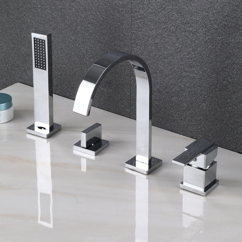 Deck-Mount Roman Tub Faucet Modern Style Roman Copper Tub Faucet