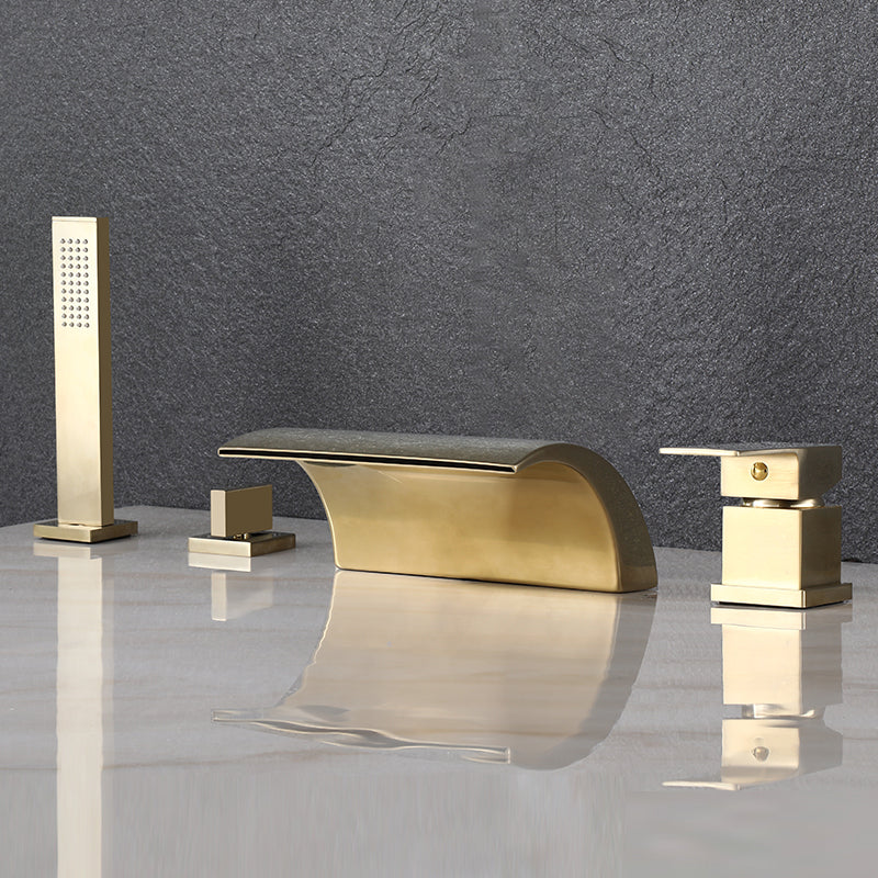 Deck-Mount Roman Tub Faucet Modern Style Roman Copper Tub Faucet