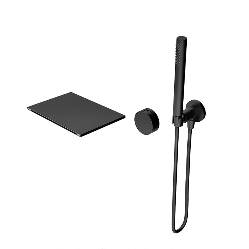 Modern Metal Tub Filler Single Handles Waterfall Tub Faucet Trim