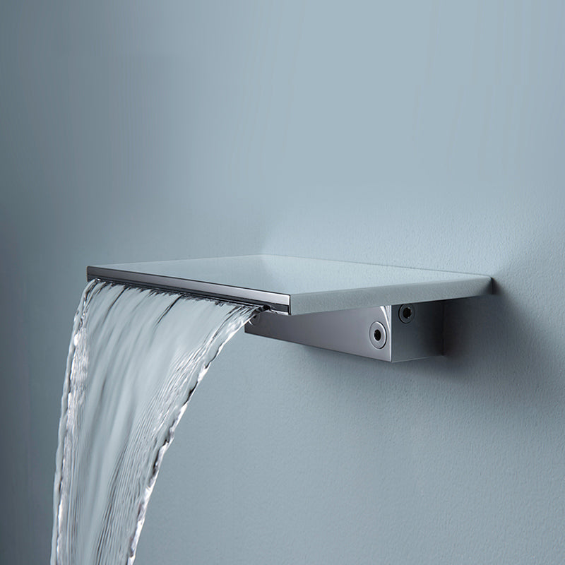 Modern Metal Tub Filler Single Handles Waterfall Tub Faucet Trim