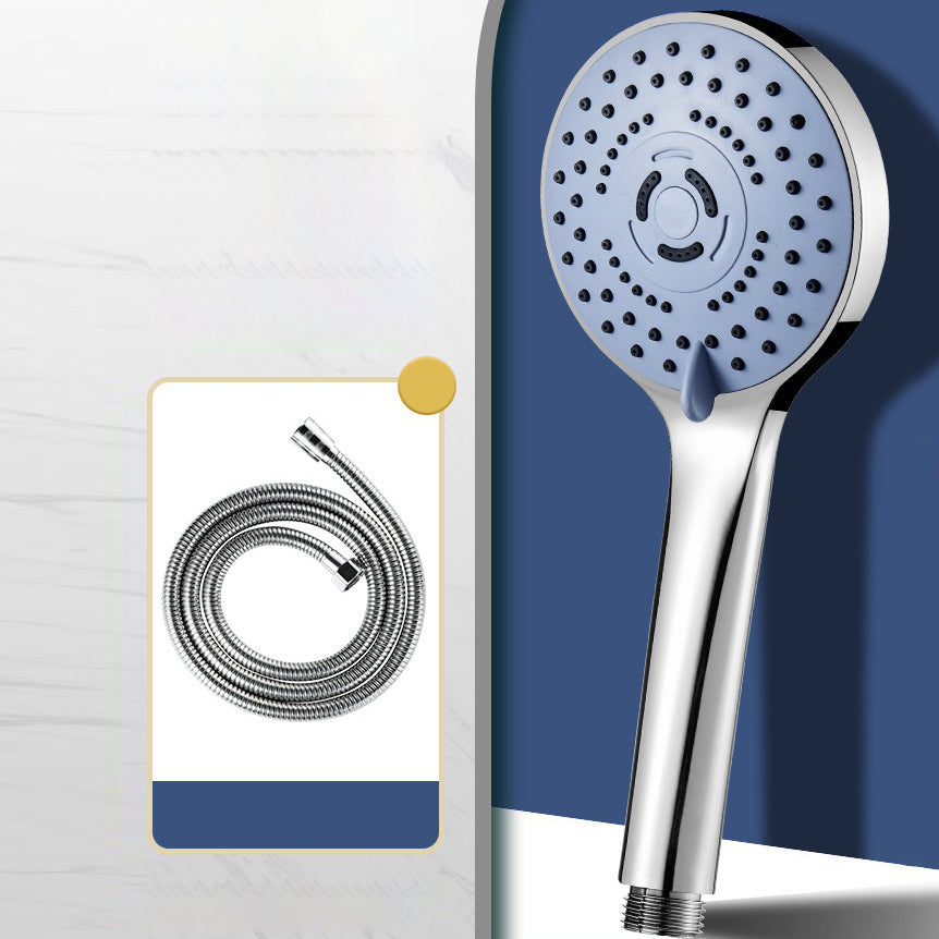 Modern Plastic Shower Head Round Handheld Shower Head with Adjustable Water Flow