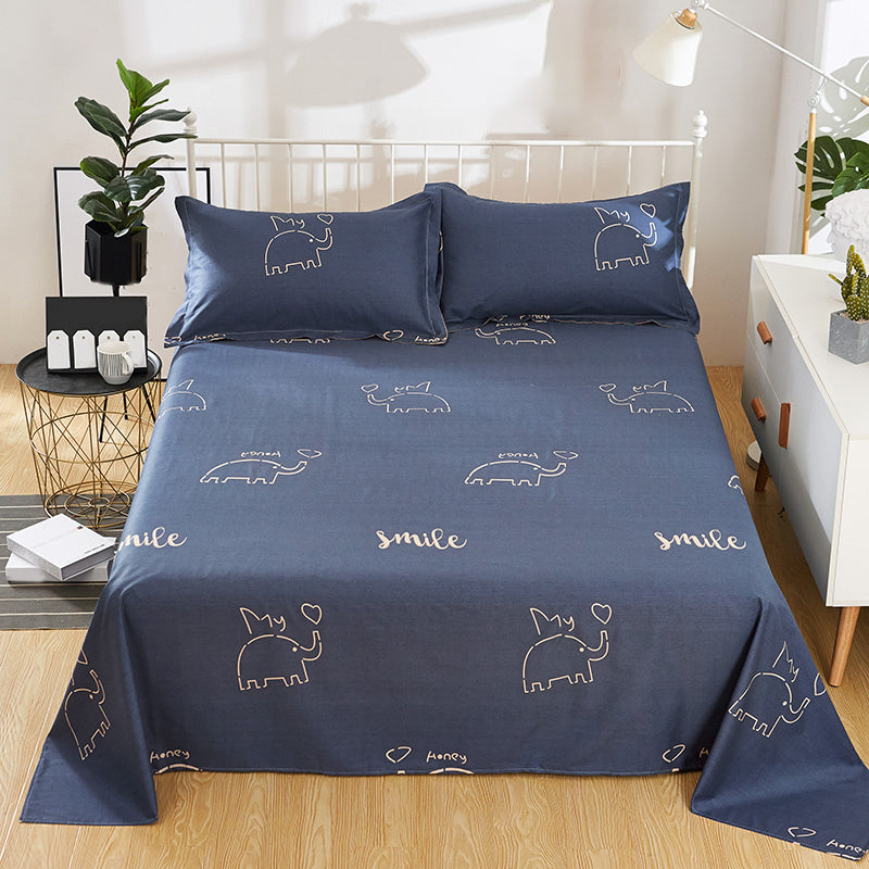 Nautical Cotton Sheet Set Extra Deep Pocket Twin Breathable Ultra Soft Bed Sheet