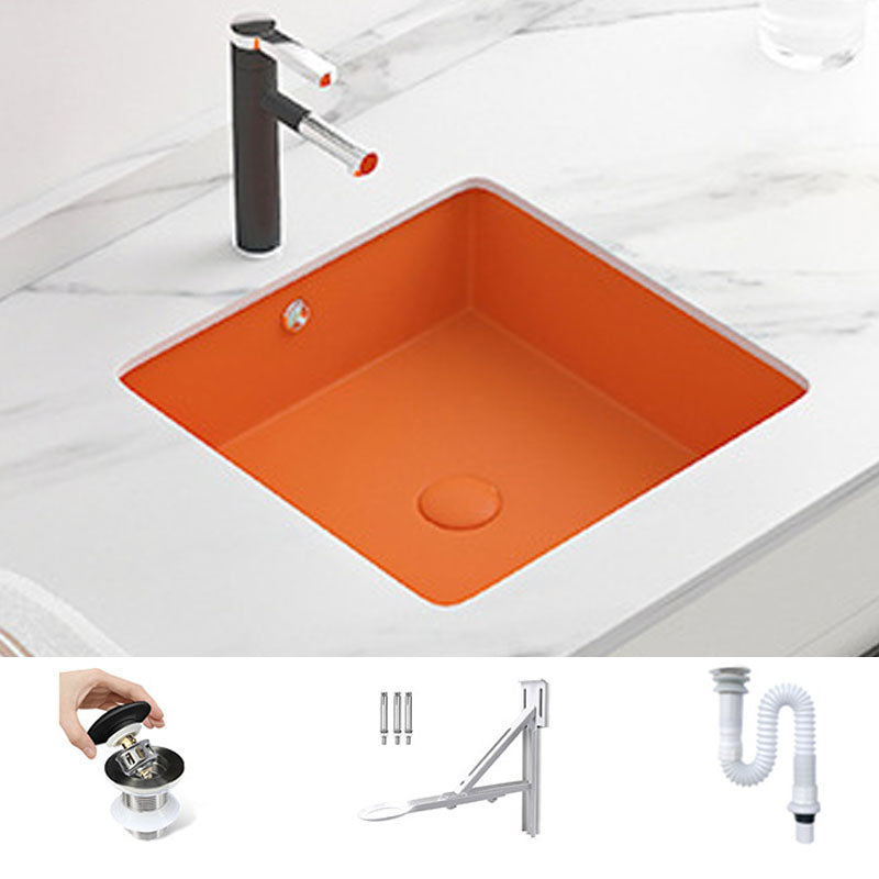 Modern Bathroom Sink Rectangular Vessel Bathroom Sink with Faucet