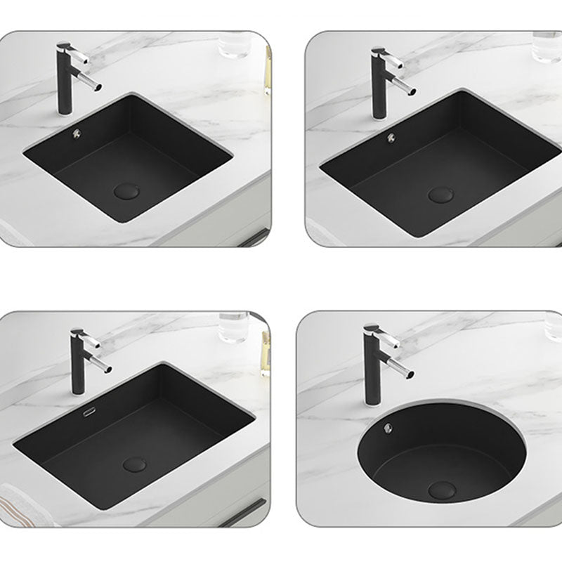 Modern Bathroom Sink Rectangular Vessel Bathroom Sink with Faucet