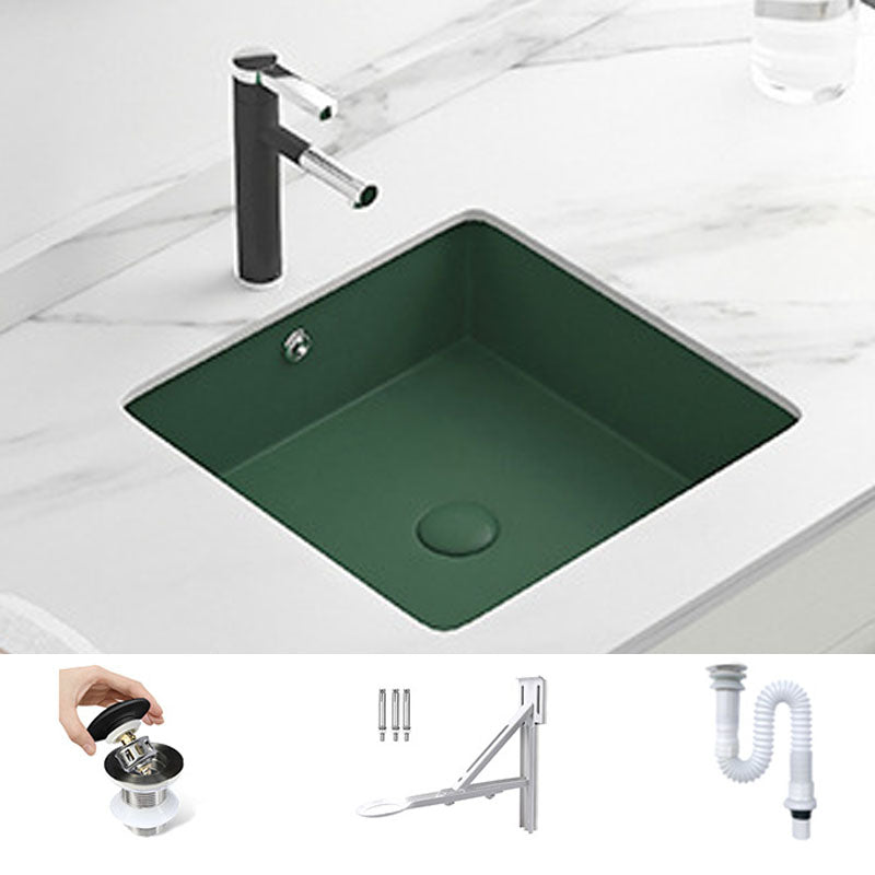 Modern Bathroom Sink Rectangular Vessel Bathroom Sink with Faucet