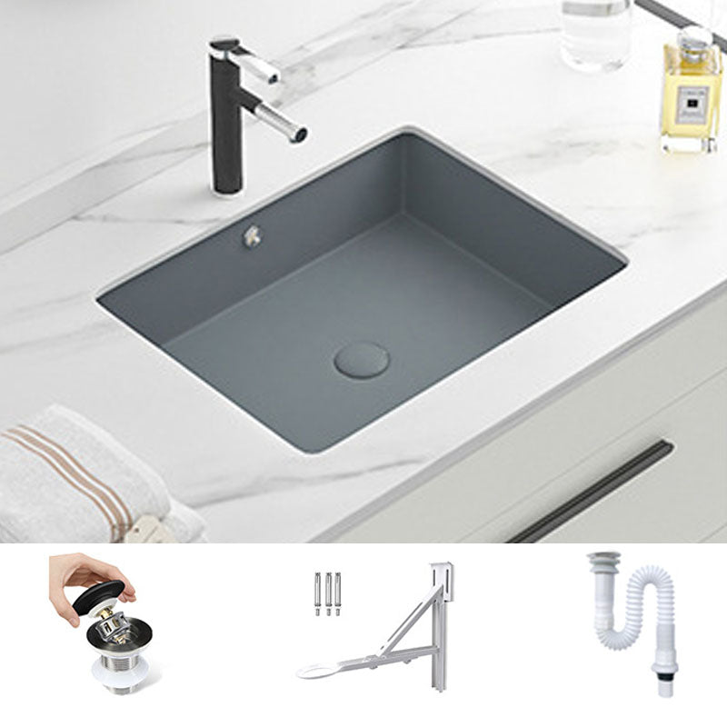 Modern Bathroom Sink Rectangular Vessel Bathroom Sink with Faucet